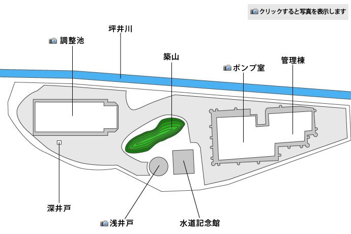 八景水谷送水場平面図