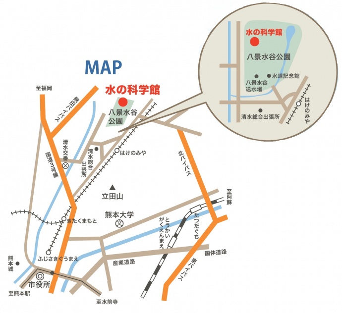 水の科学館案内図